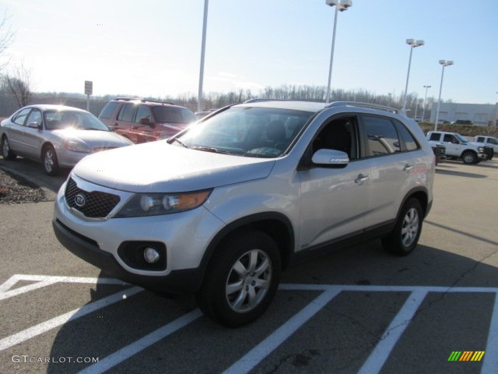 2011 Sorento LX AWD - Bright Silver / Gray photo #5