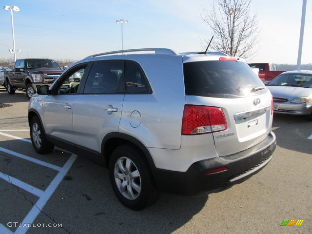 2011 Sorento LX AWD - Bright Silver / Gray photo #8