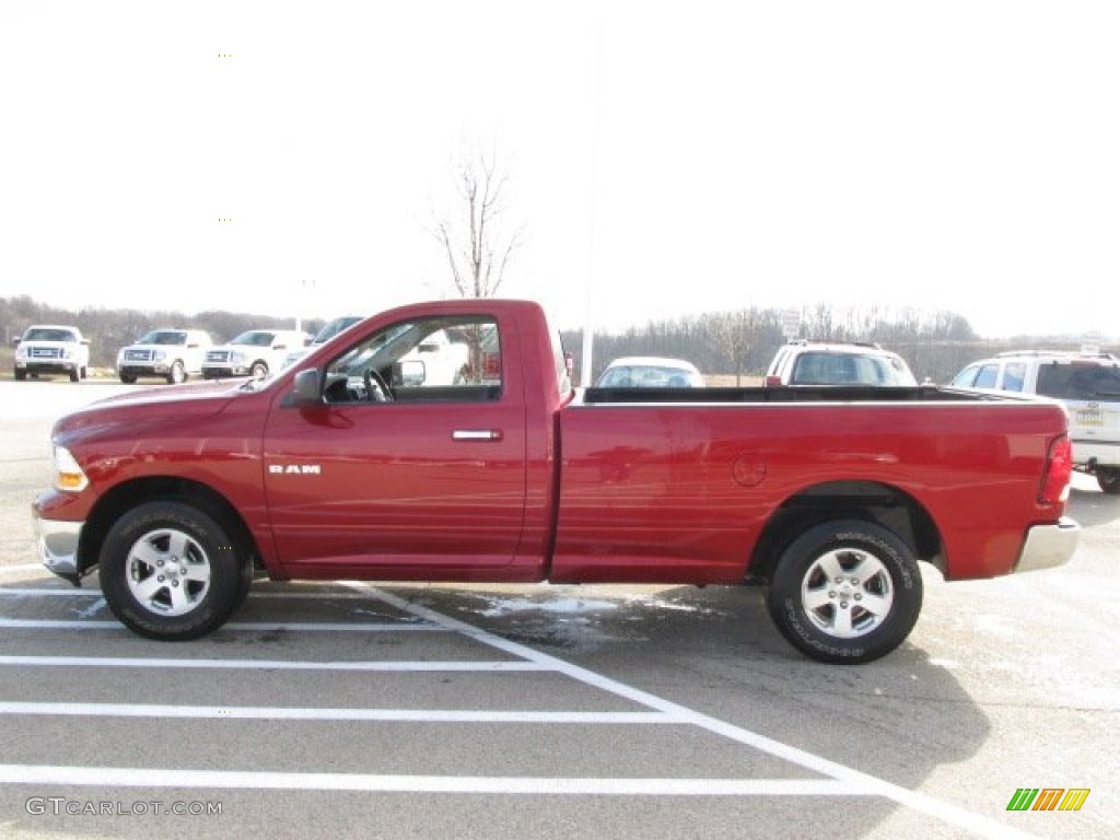 Inferno Red Crystal Pearl 2010 Dodge Ram 1500 SLT Regular Cab 4x4 Exterior Photo #57899724