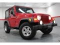 2005 Flame Red Jeep Wrangler Sport 4x4  photo #2