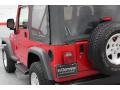 2005 Flame Red Jeep Wrangler Sport 4x4  photo #23