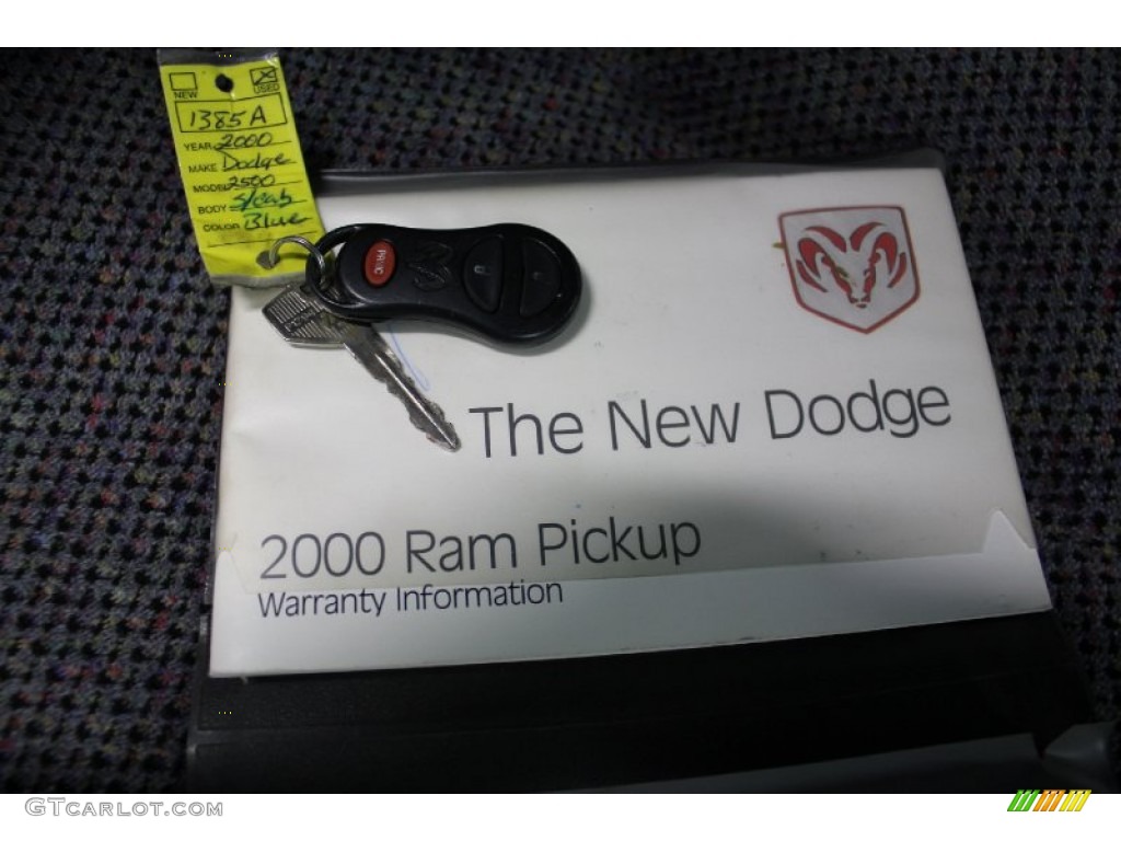 2000 Ram 2500 SLT Extended Cab - Patriot Blue Pearlcoat / Mist Gray photo #80