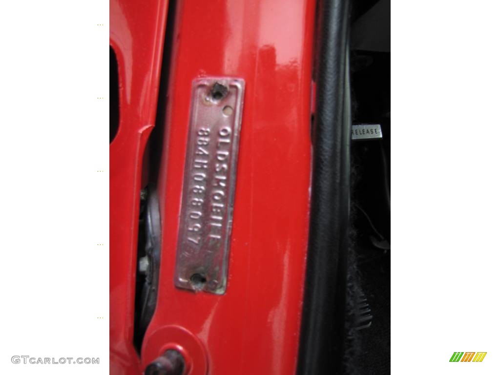 1964 Oldsmobile Ninety Eight Convertible Info Tag Photo #57903844