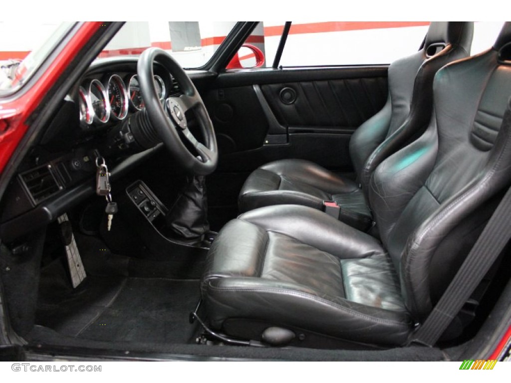 Black Interior 1988 Porsche 930 Turbo Photo #57905068