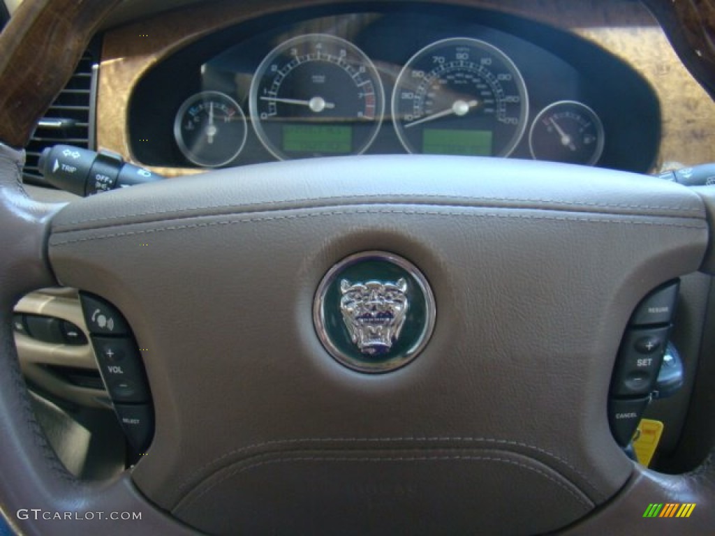 2005 S-Type 3.0 - Midnight Blue Metallic / Champagne photo #22
