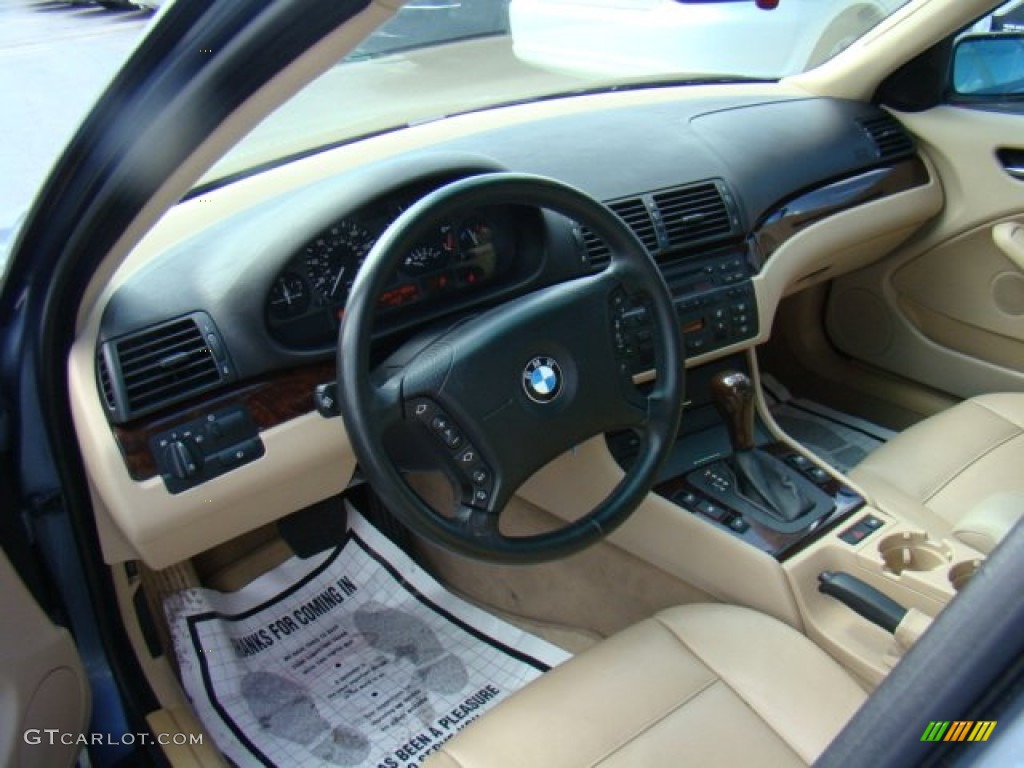 2005 3 Series 325i Sedan - Steel Blue Metallic / Sand photo #13