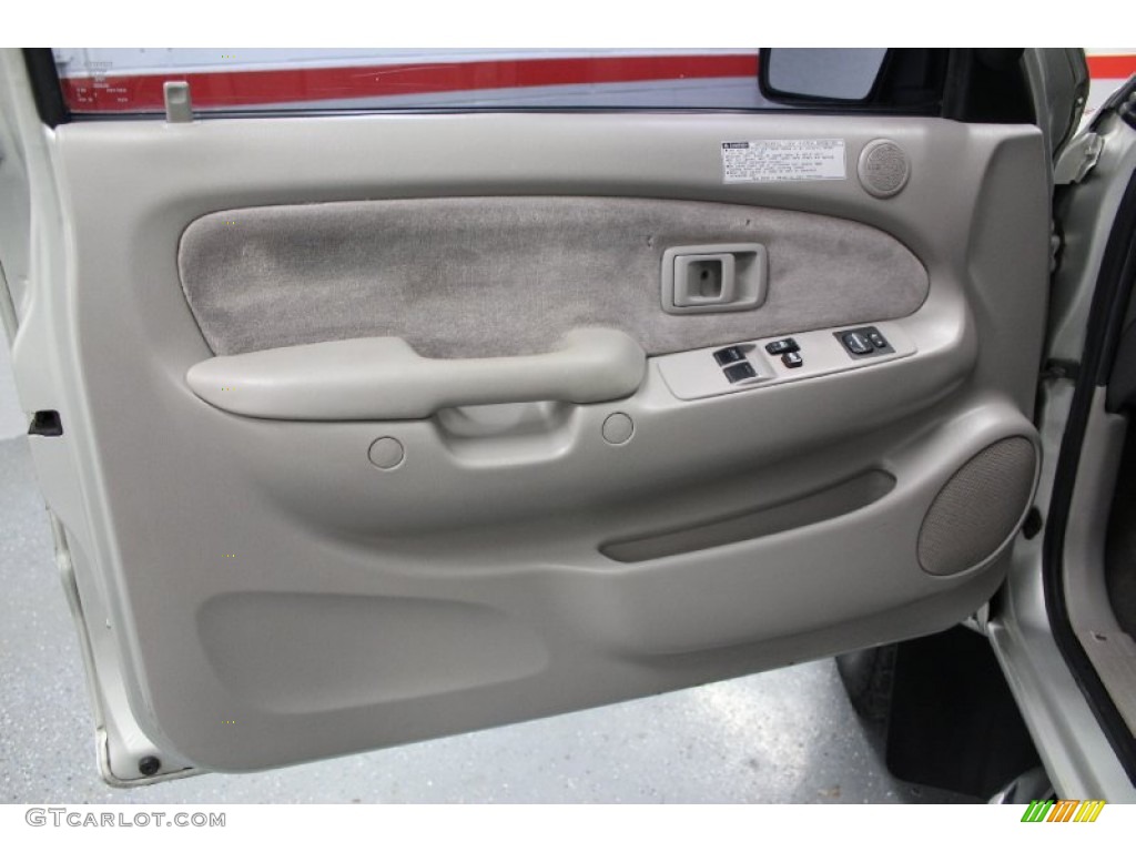2002 Toyota Tacoma V6 TRD Xtracab 4x4 Gray Door Panel Photo #57906523