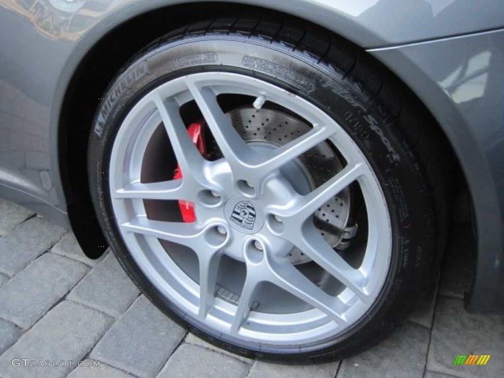 2010 911 Carrera S Cabriolet - Meteor Grey Metallic / Black photo #10