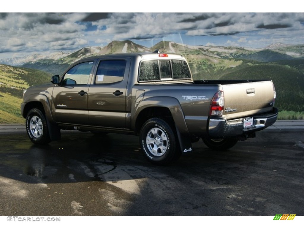 2012 Tacoma V6 TRD Double Cab 4x4 - Pyrite Mica / Graphite photo #3