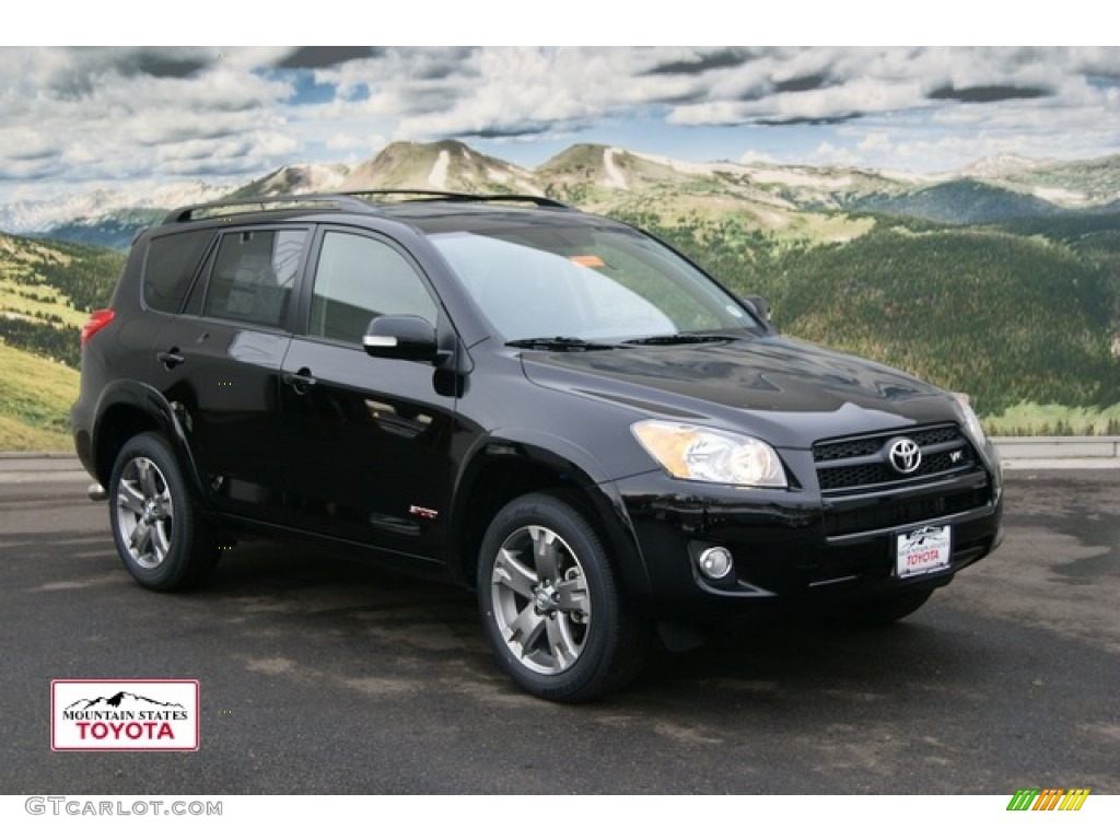 2011 RAV4 V6 Sport 4WD - Black / Dark Charcoal photo #1