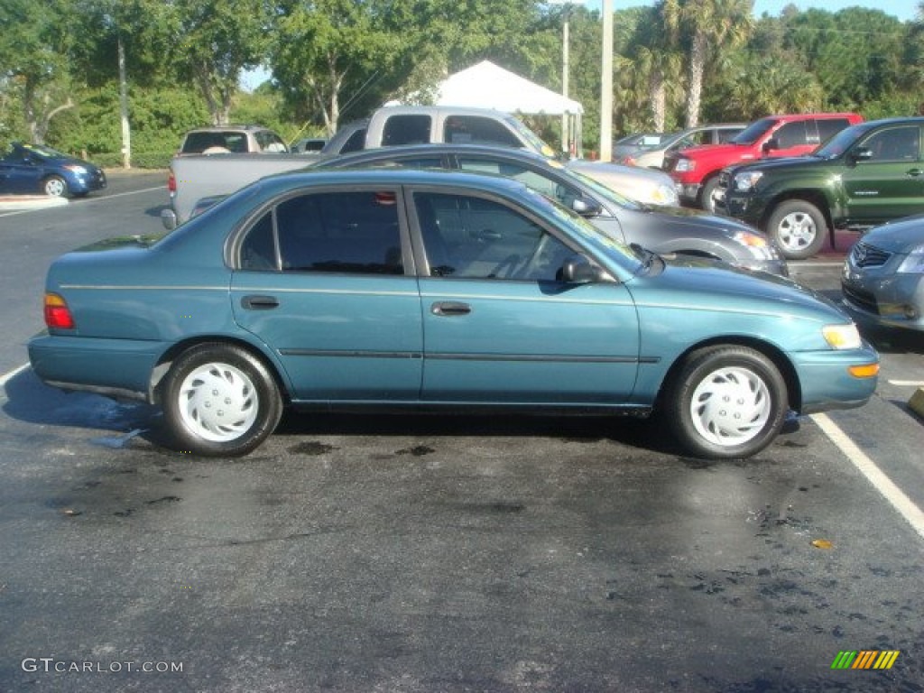 1995 Corolla DX Sedan - Teal Mist Metallic / Gray photo #4
