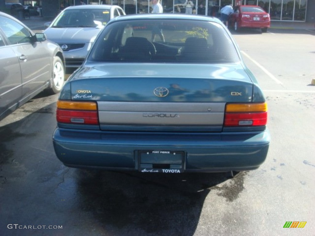 1995 Corolla DX Sedan - Teal Mist Metallic / Gray photo #5