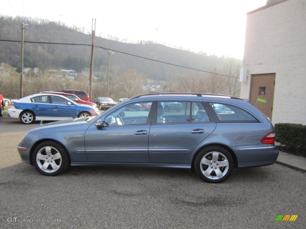 2004 E 500 4Matic Wagon - Platinum Blue Metallic / Ash photo #6
