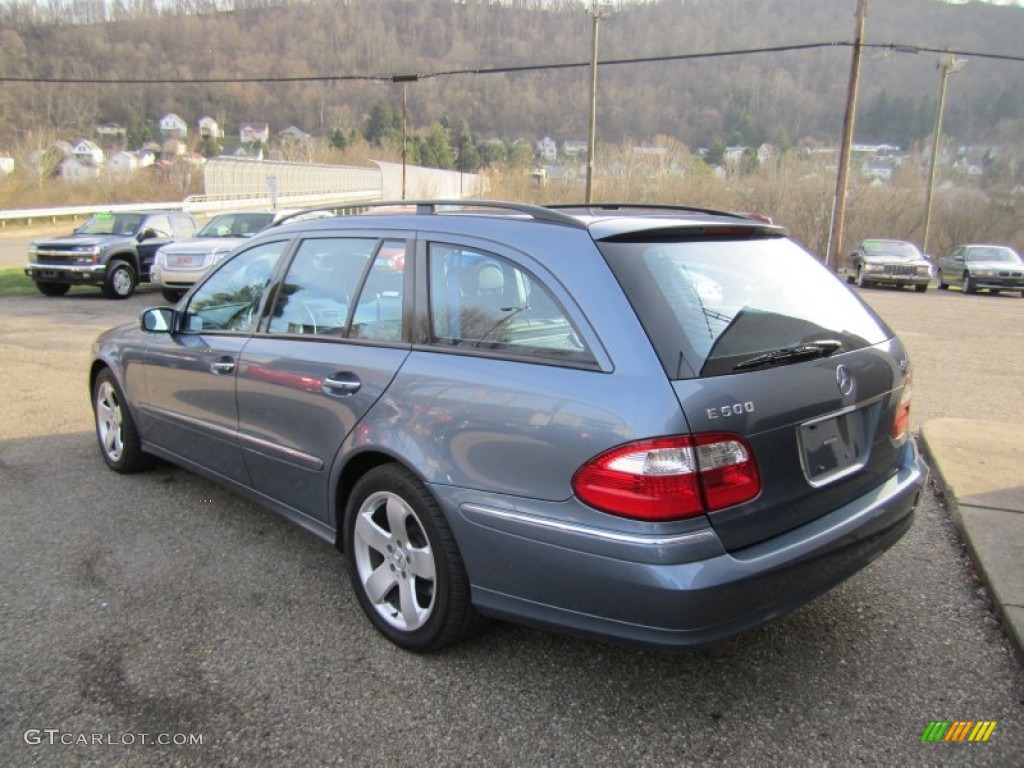2004 E 500 4Matic Wagon - Platinum Blue Metallic / Ash photo #7
