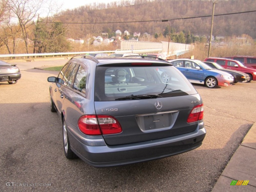 2004 E 500 4Matic Wagon - Platinum Blue Metallic / Ash photo #8