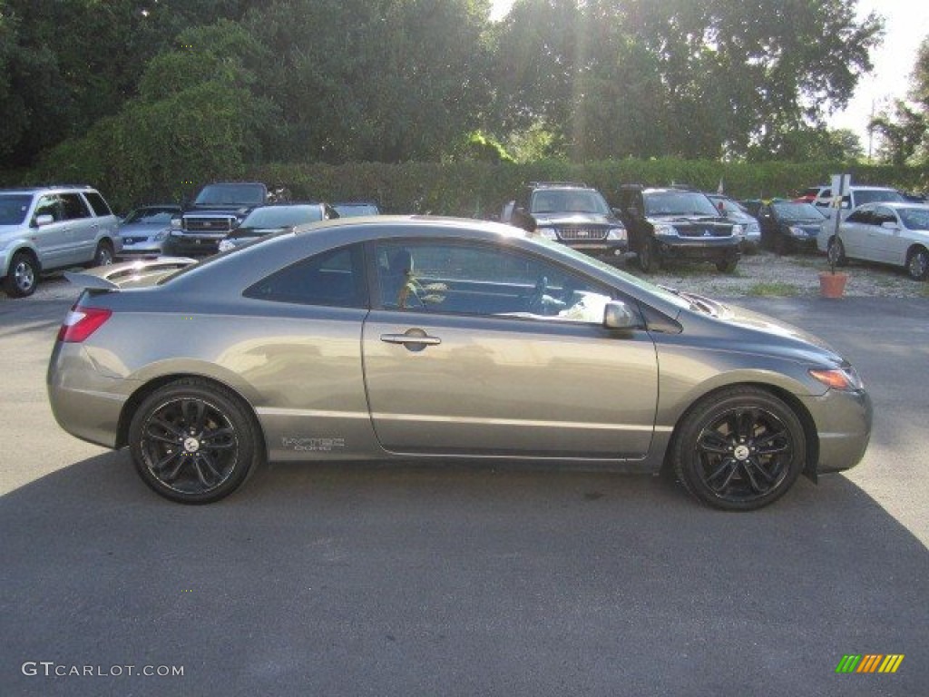 2006 Civic Si Coupe - Galaxy Gray Metallic / Black photo #4