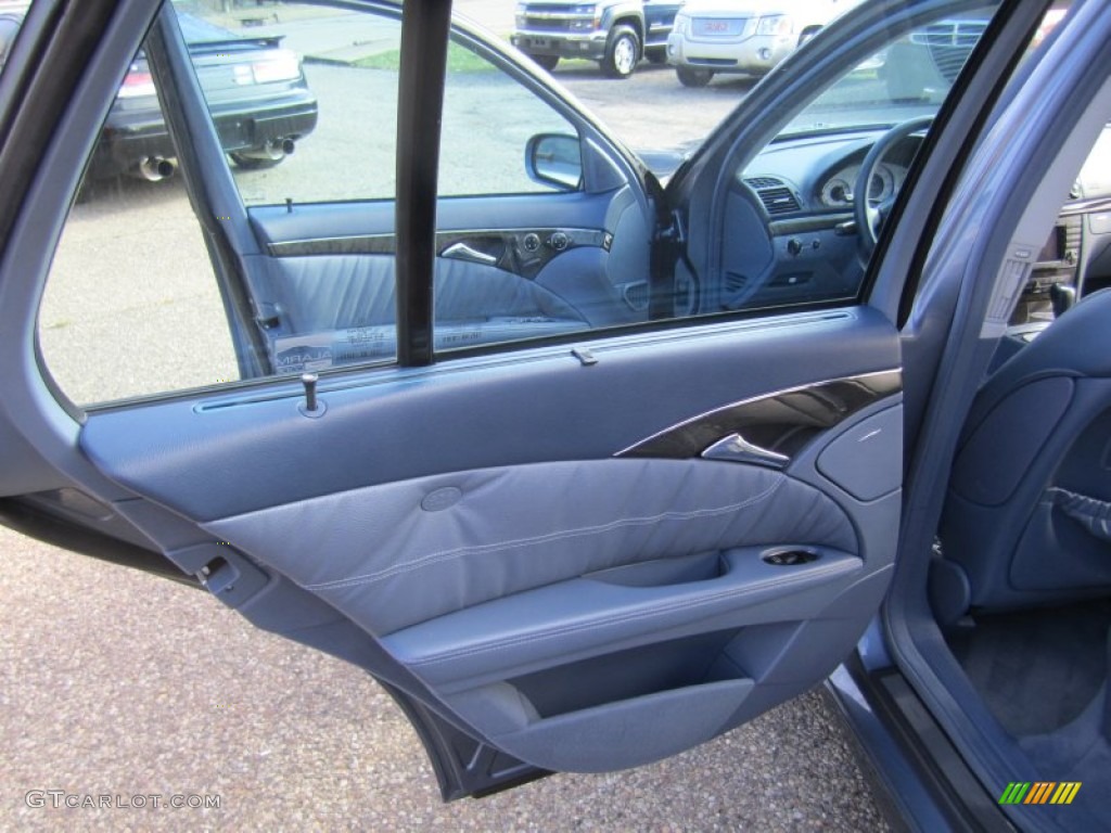 2004 E 500 4Matic Wagon - Platinum Blue Metallic / Ash photo #13