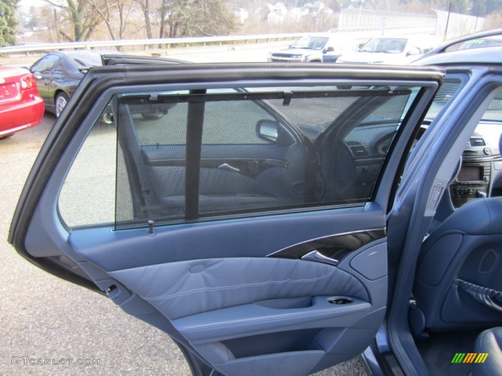 2004 E 500 4Matic Wagon - Platinum Blue Metallic / Ash photo #14