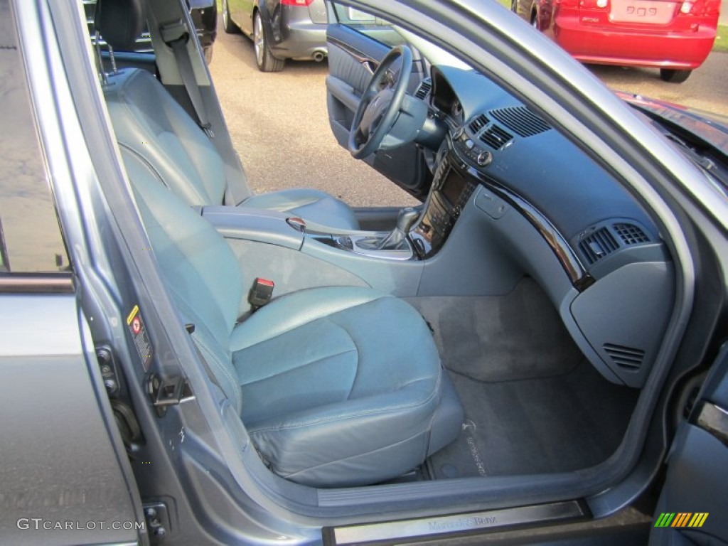 2004 E 500 4Matic Wagon - Platinum Blue Metallic / Ash photo #21