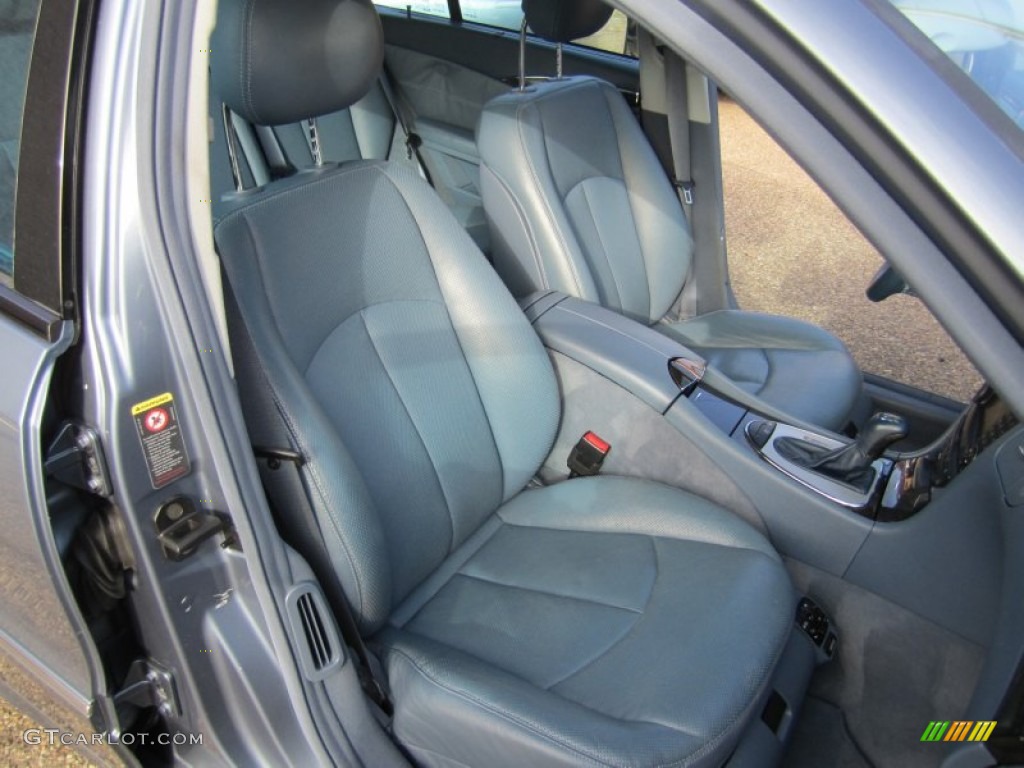 2004 E 500 4Matic Wagon - Platinum Blue Metallic / Ash photo #22
