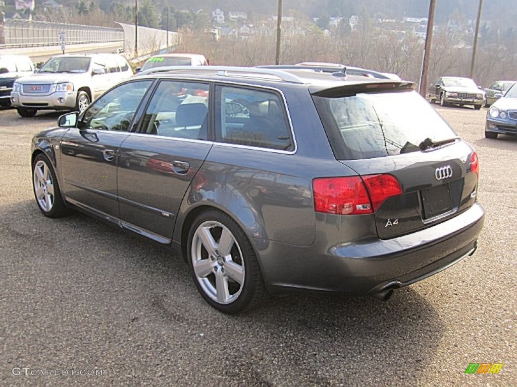 2008 A4 2.0T Special Edition quattro Avant - Quartz Grey Metallic / Black photo #6