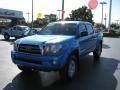 2010 Speedway Blue Toyota Tacoma V6 PreRunner TRD Double Cab  photo #2