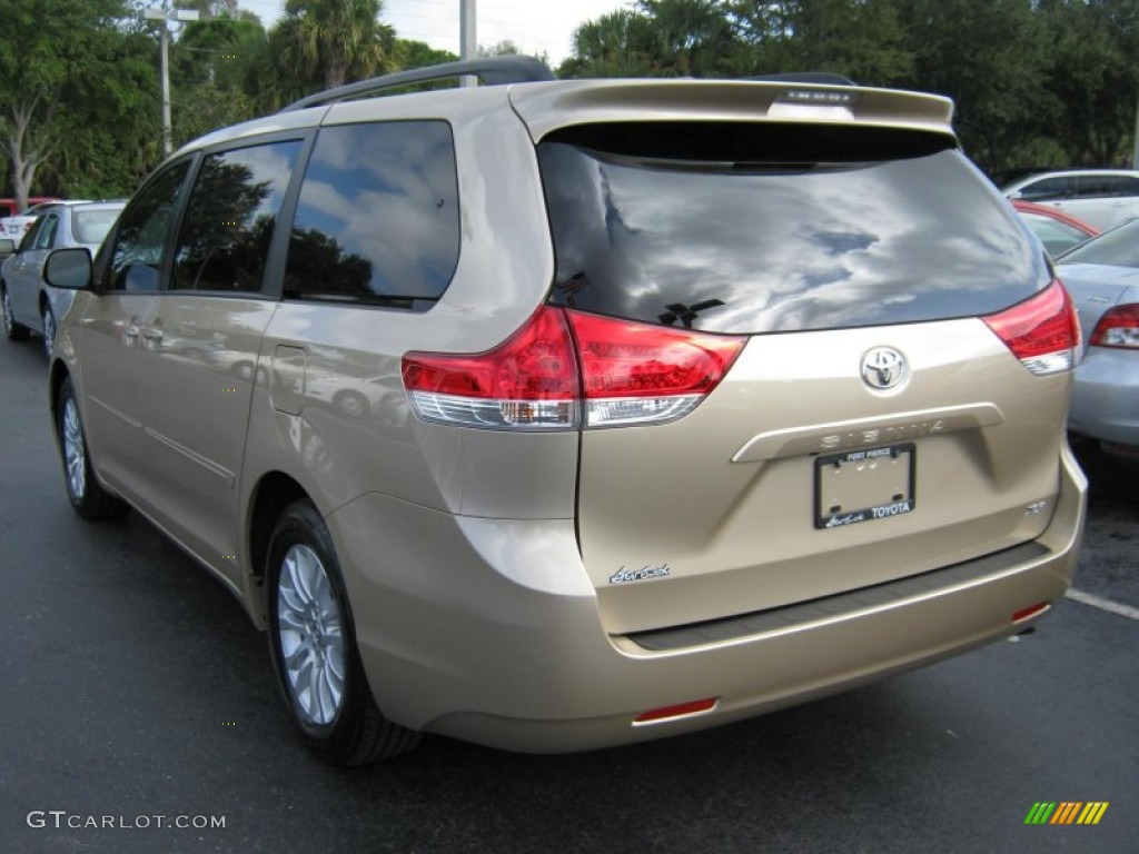 2012 Sienna XLE - Sandy Beach Metallic / Bisque photo #6