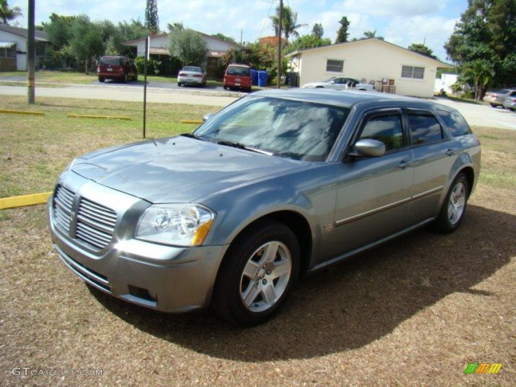 Silver Steel Metallic Dodge Magnum