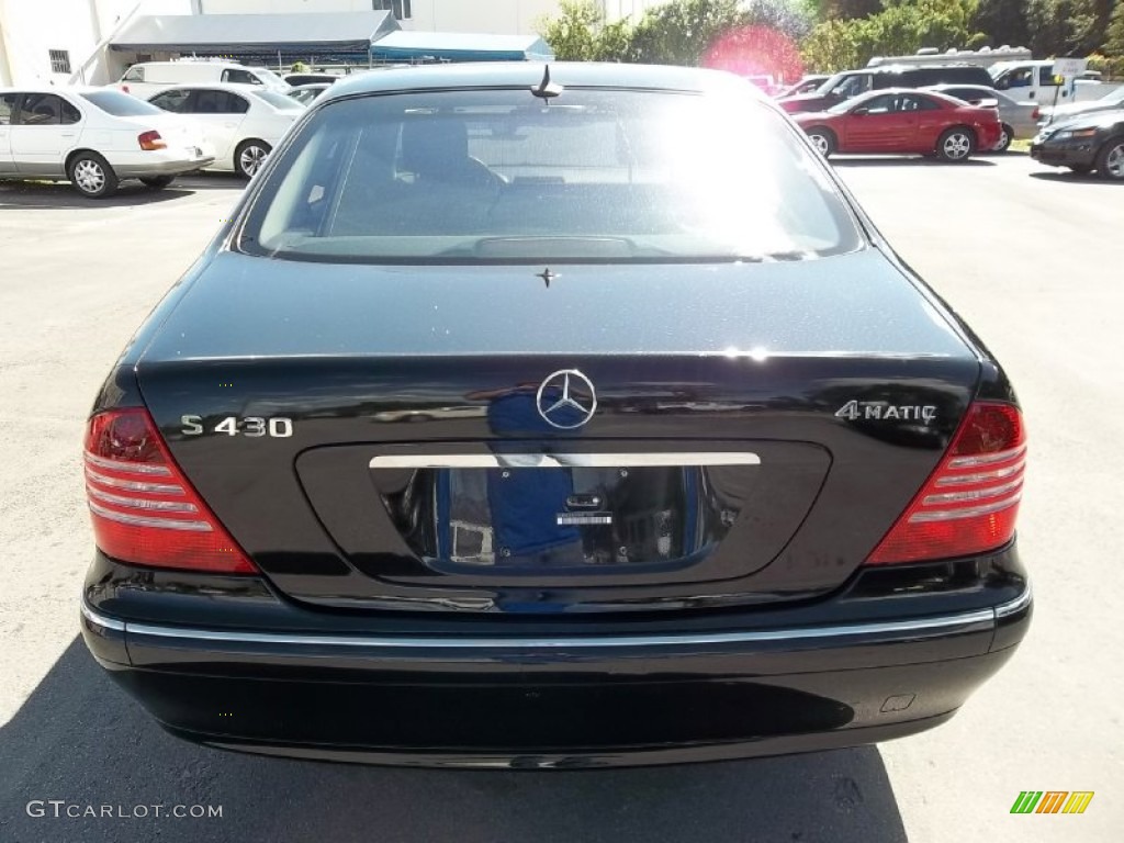 2004 S 430 4Matic Sedan - Black / Charcoal photo #5