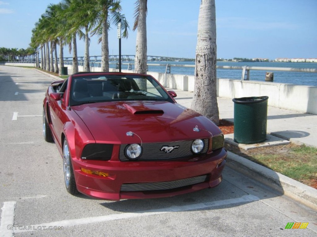 2007 Mustang GT/CS California Special Convertible - Redfire Metallic / Black/Dove Accent photo #2