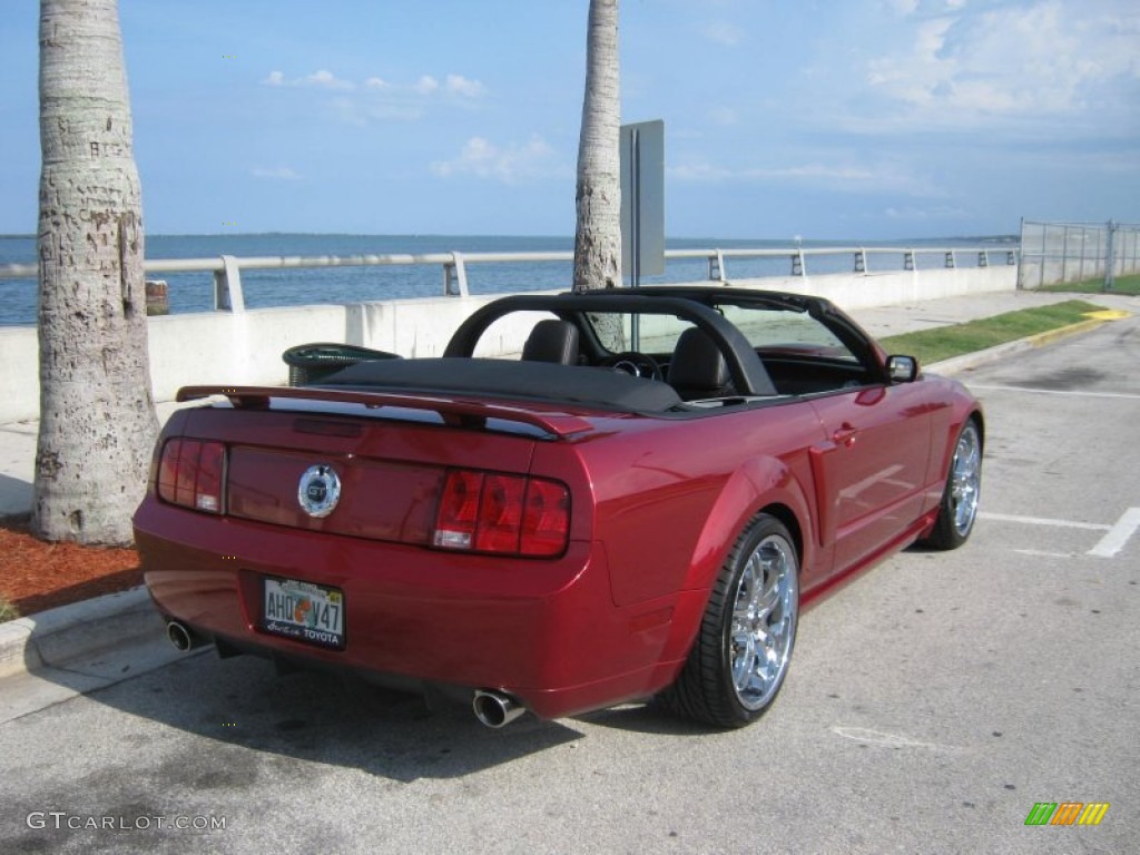 2007 Mustang GT/CS California Special Convertible - Redfire Metallic / Black/Dove Accent photo #3