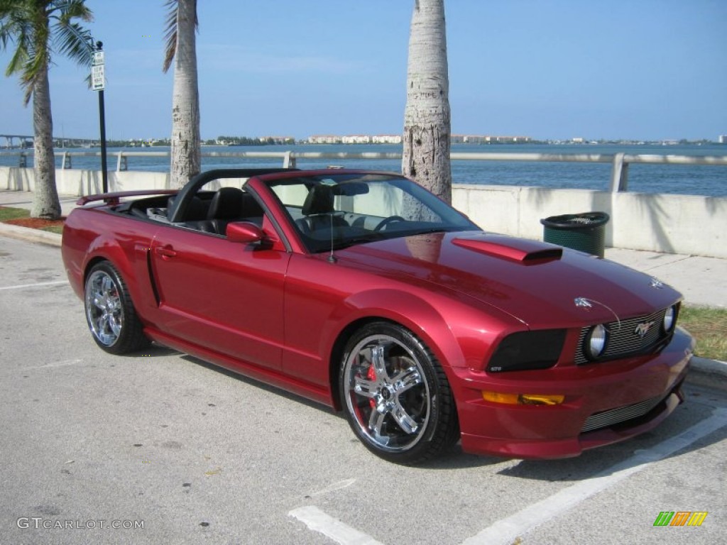 2007 Mustang GT/CS California Special Convertible - Redfire Metallic / Black/Dove Accent photo #7