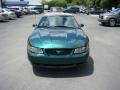 2000 Amazon Green Metallic Ford Mustang V6 Convertible  photo #2