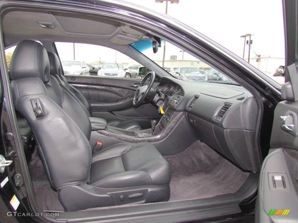 Ebony Black Interior 2002 Acura CL 3.2 Type S Photo #57921880