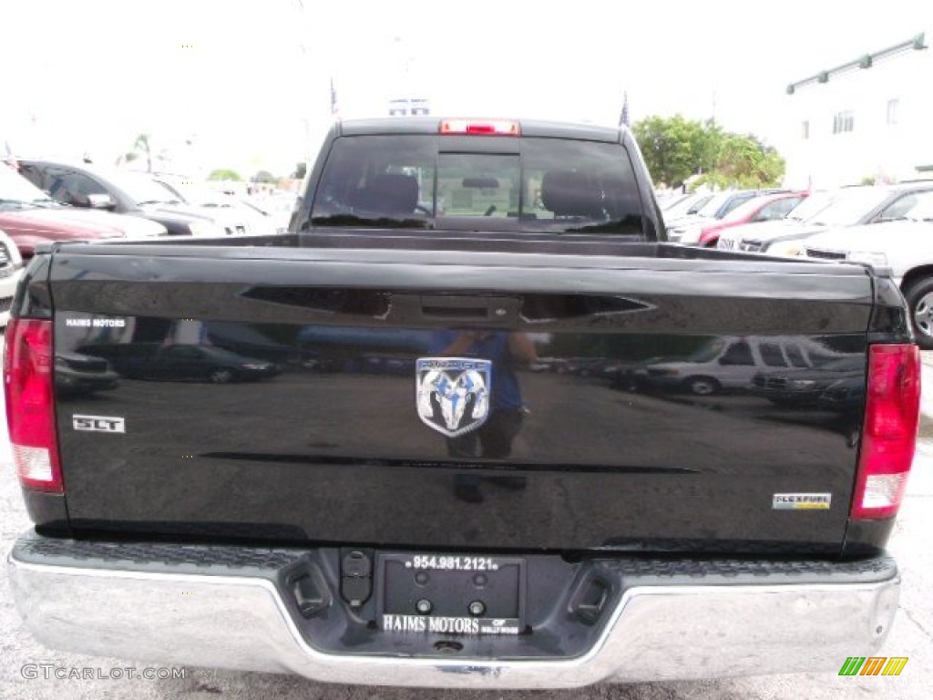 2010 Ram 1500 SLT Quad Cab - Brilliant Black Crystal Pearl / Dark Slate/Medium Graystone photo #5