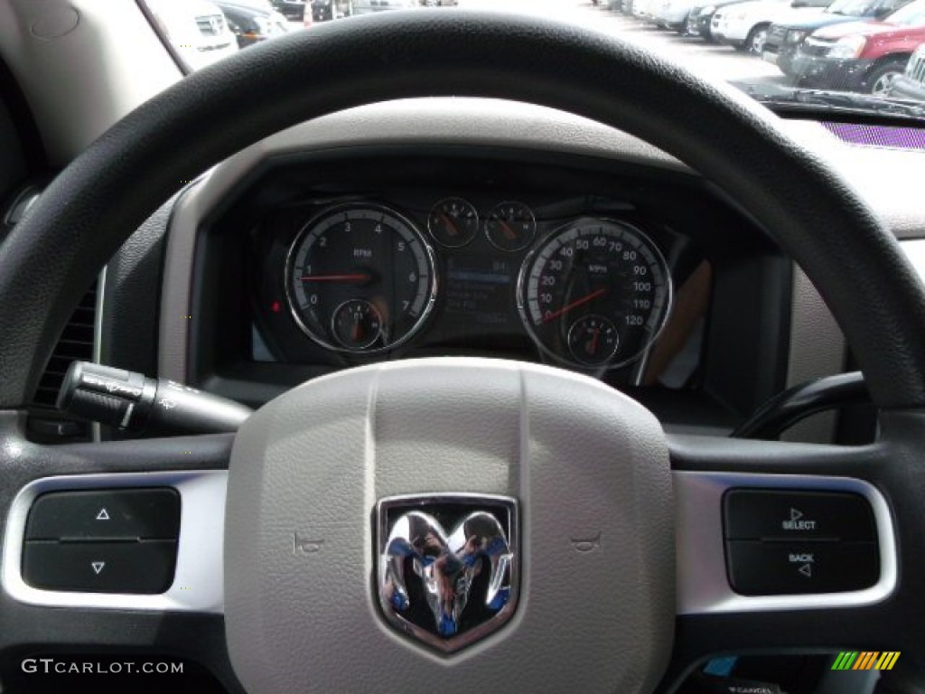 2010 Ram 1500 SLT Quad Cab - Brilliant Black Crystal Pearl / Dark Slate/Medium Graystone photo #19