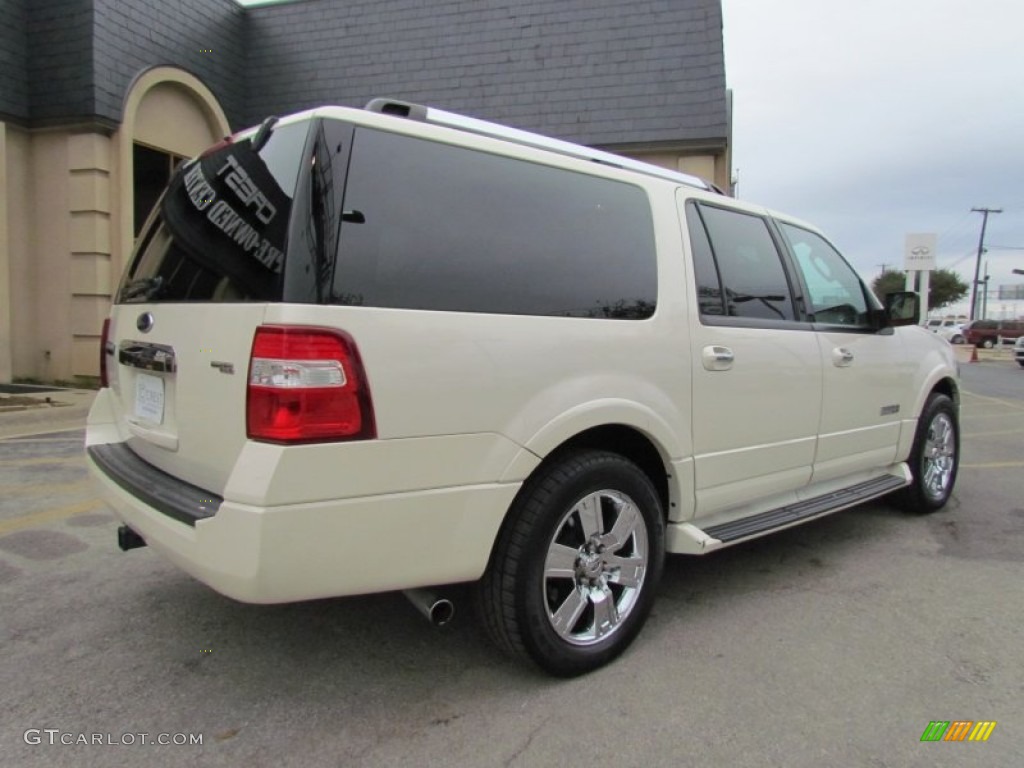 2007 Expedition EL Limited 4x4 - White Sand Tri Coat Metallic / Stone photo #3