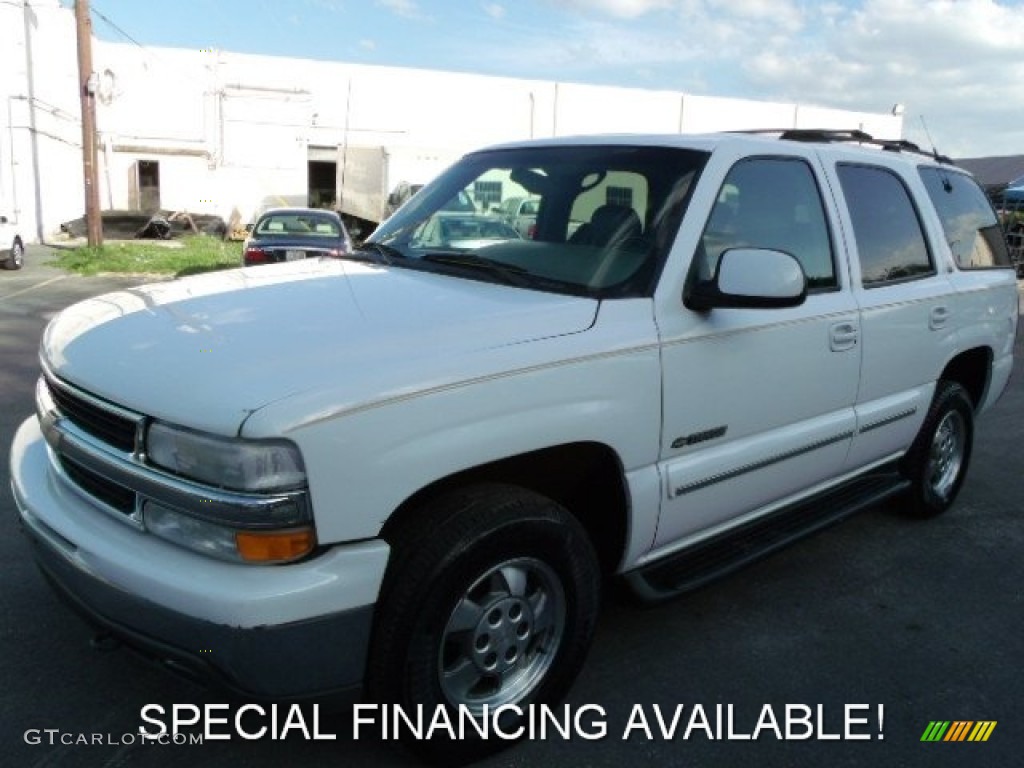 2001 Tahoe LT - Summit White / Tan/Neutral photo #1