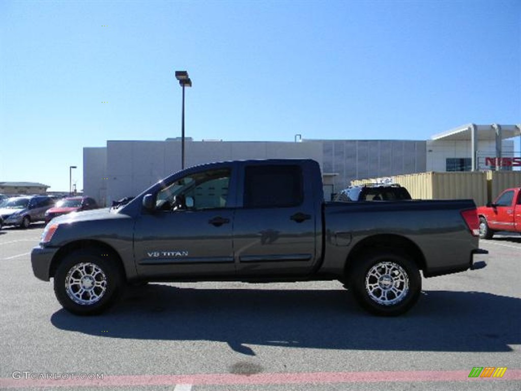 Smoke Gray 2009 Nissan Titan SE Crew Cab Exterior Photo #57923723