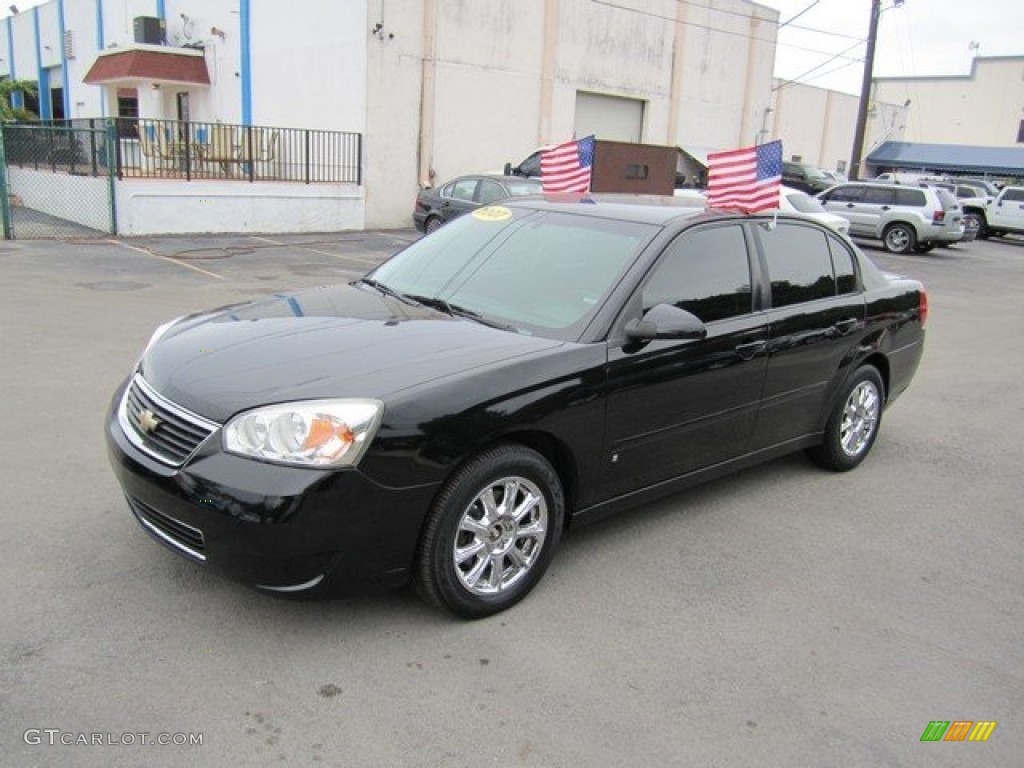 2007 Malibu LT Sedan - Black / Cashmere Beige photo #1