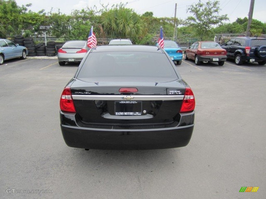 2007 Malibu LT Sedan - Black / Cashmere Beige photo #6