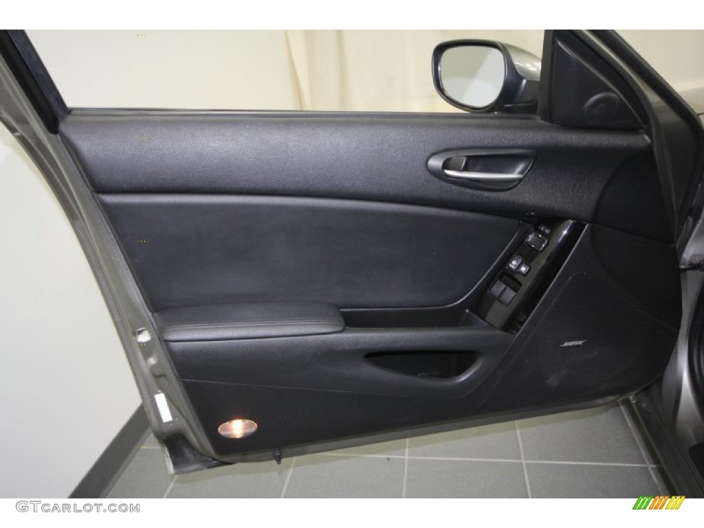2009 Mazda RX-8 Grand Touring Black Door Panel Photo #57927473