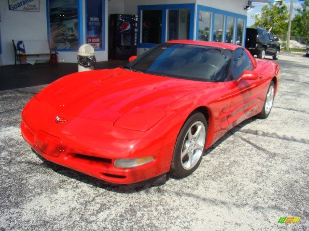 2001 Corvette Coupe - Torch Red / Black photo #1
