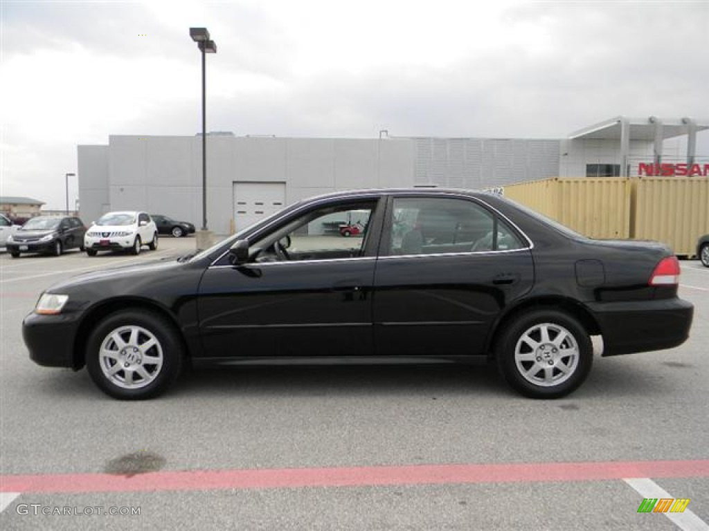 2002 Accord SE Sedan - Nighthawk Black Pearl / Black photo #8