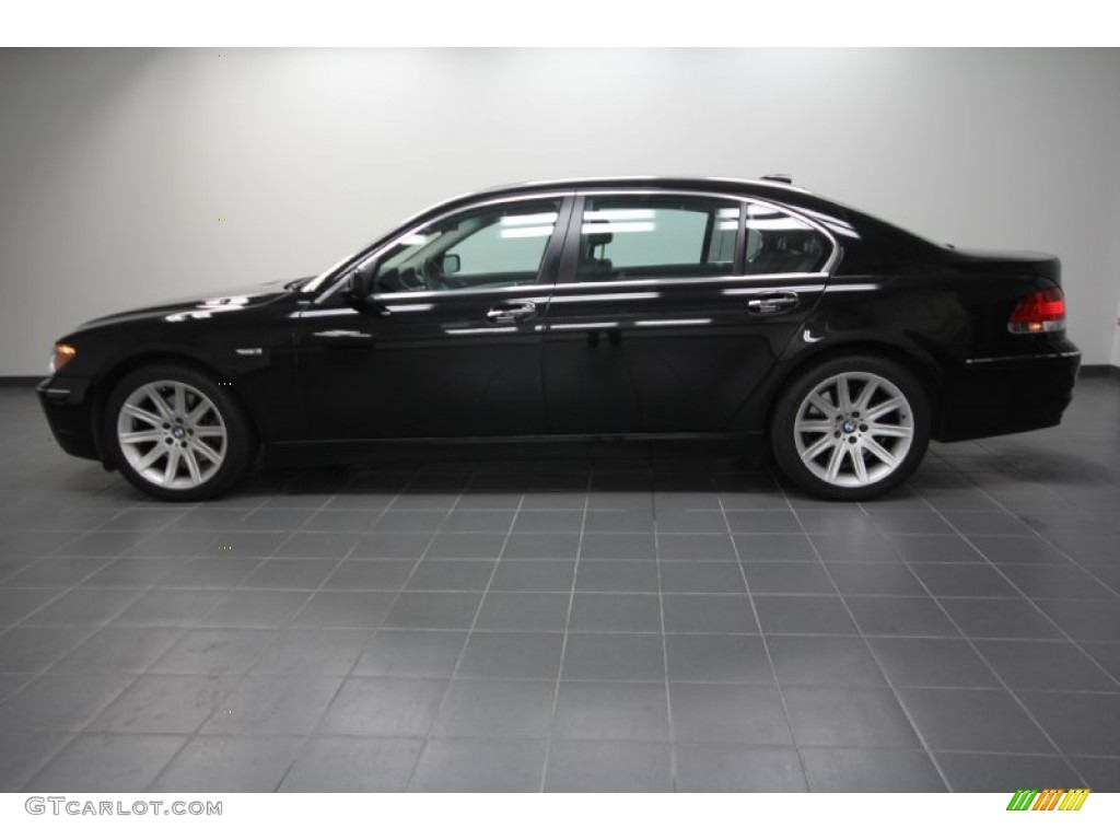 2006 7 Series 750Li Sedan - Jet Black / Black/Black photo #2