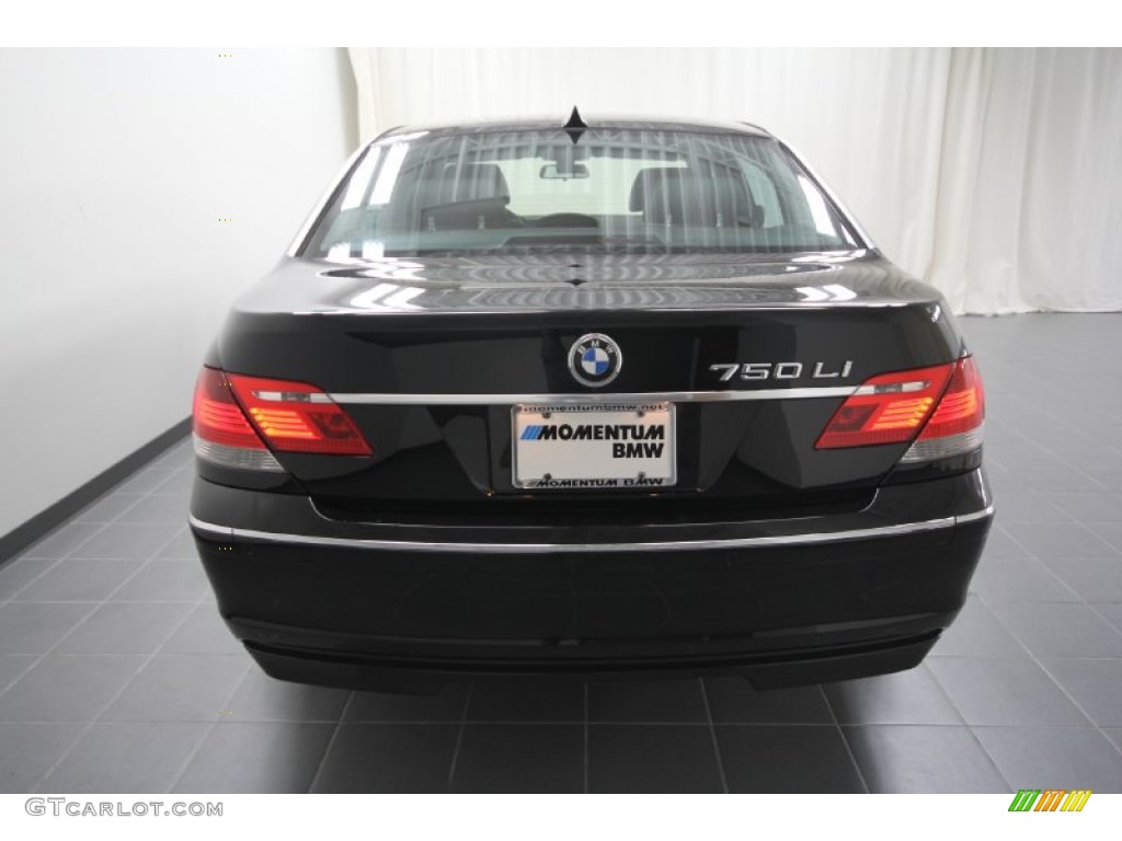 2006 7 Series 750Li Sedan - Jet Black / Black/Black photo #13