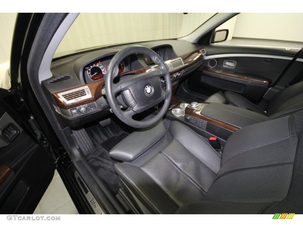 2006 7 Series 750Li Sedan - Jet Black / Black/Black photo #16