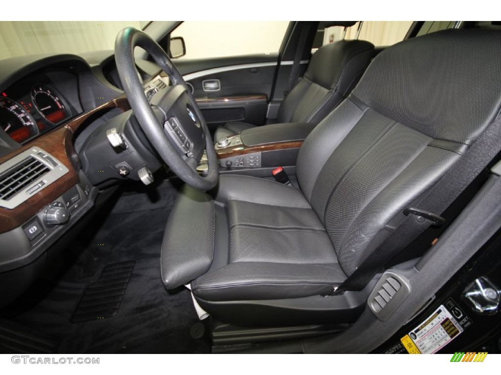 2006 7 Series 750Li Sedan - Jet Black / Black/Black photo #17