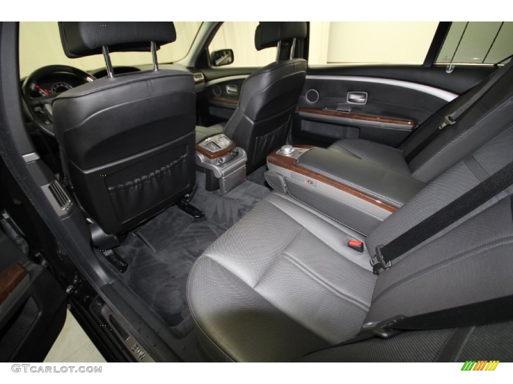 2006 7 Series 750Li Sedan - Jet Black / Black/Black photo #34