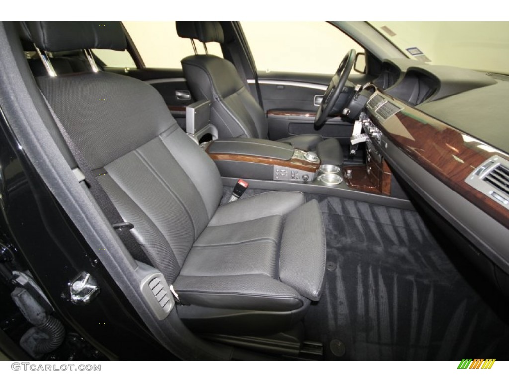 2006 7 Series 750Li Sedan - Jet Black / Black/Black photo #50